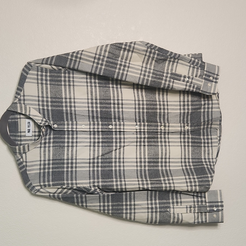 Paul Galvin plaid‎ long sleeve button down,size medium